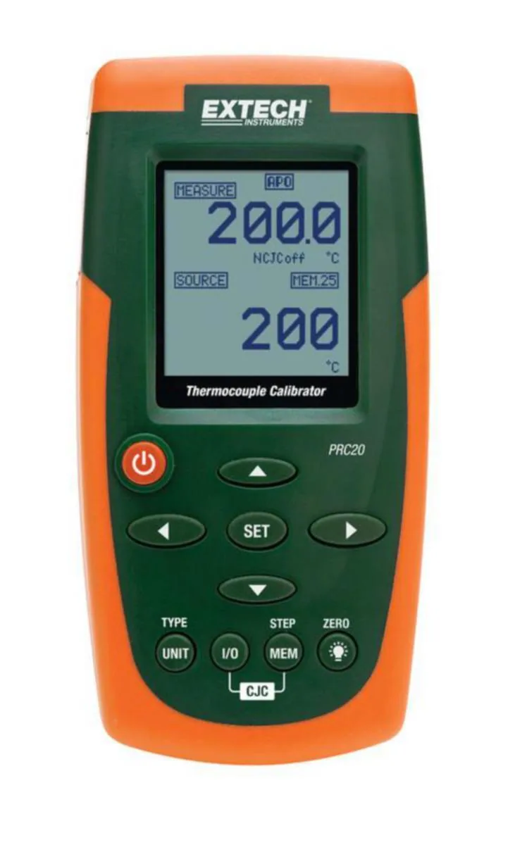 Termoparikalibraattori PRC20 Extech - TERMOPARIKALIBRAATTORI EXTECH J. K. T. E. C. R. S JA N