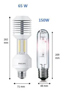 Ympärisäteilevä lamppu Philips MAS LED SON-T - YMPÄRISÄTEILEVÄ LAMPPU MAS LED E40 740 12000LM 150W=65W IF