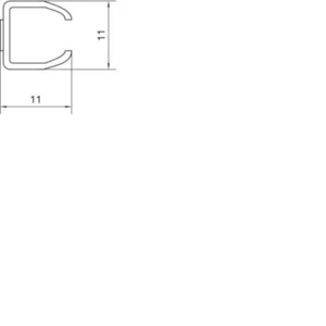 Asennuskanava Hager Mini-Snap - ASENNUSKANAVA MINI-SNAP M1659 PVC 11X11X2000 TAR LVA