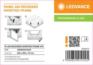 Kehys Ledvance Panel PFM - MEKAANINEN LISÄTARV PANEL PFM PL 600 INVERTED FRAME