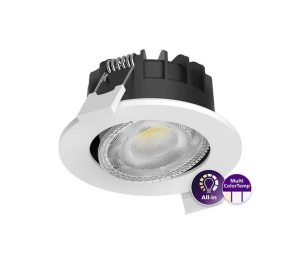 Kohdevalaisin Philips Ledinaire All-in 550LM CCT 6W 60D IP65/IP20 WH