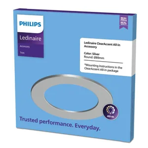Mekaaninen lisätarvike Philips Ledinaire - MEKAANINEN LISÄTARV LEDINAIRE KEHYS HOPEINEN 89MM