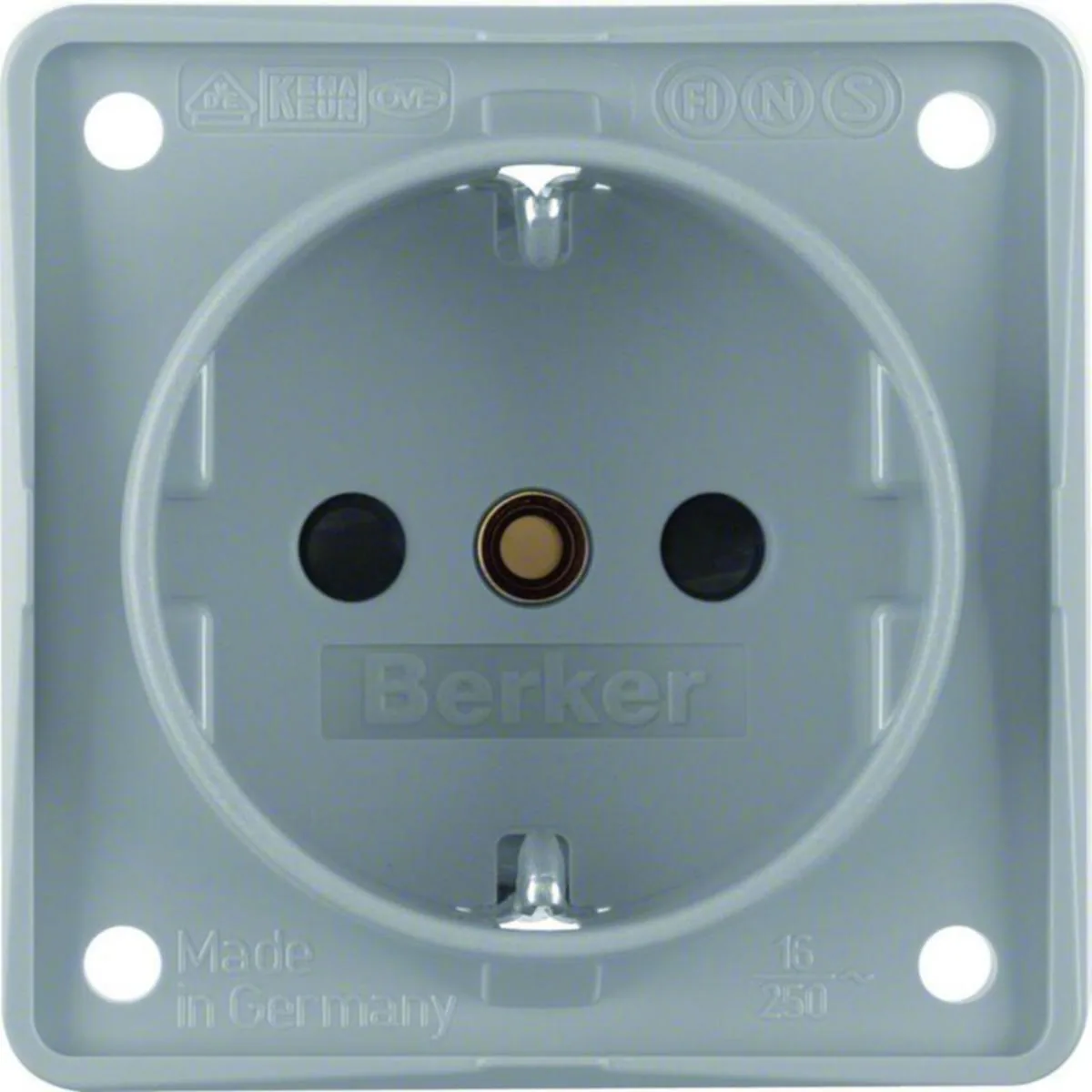 Pistorasia Hager Integro Flow 1S/16A/230VAC UR gray – harmaa