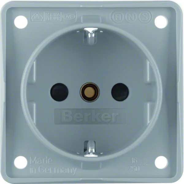 Pistorasia Hager Integro Flow 1S/16A/230VAC UR gray