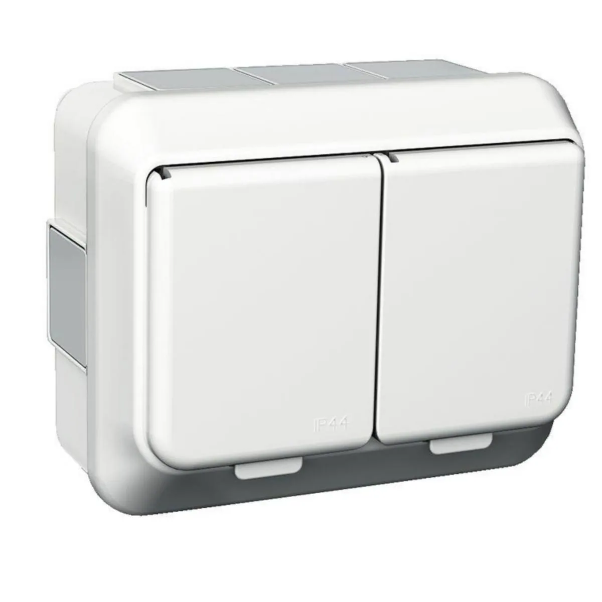 Pistorasia Schneider Electric Exxact pinta IP44 2S/16A/IP44 0X PPJ VAL – valkoinen