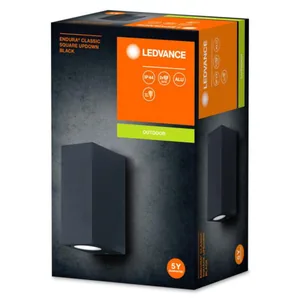 Seinävalaisin ulko Ledvance Endura Square - SEINÄVALAISIN ULKO LEDVANCE ENDURA SQUARE UPDOWN BLACK