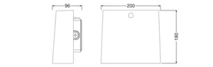 Seinävalaisin ulko Ledvance Urban Wall - SEINÄVALAISIN ULKO URBAN WALL UB WALLPACK 20W CCT ML GY