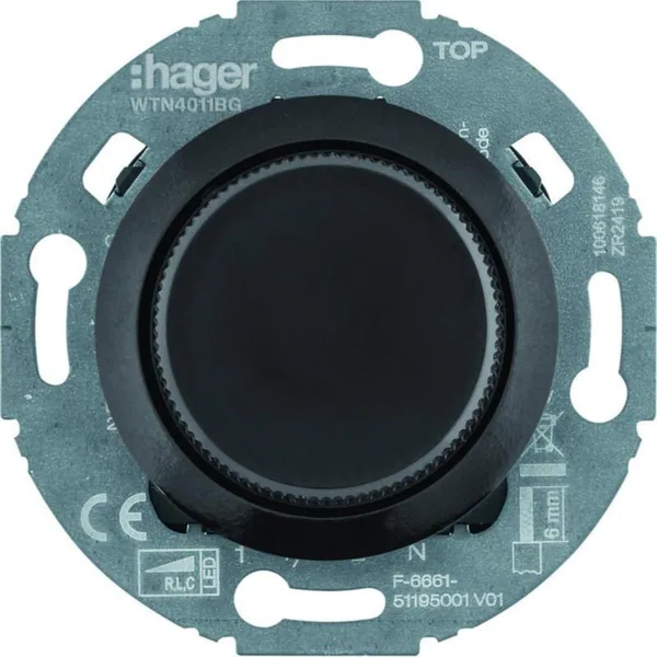 Valonsäädin Hager 1930 3-100W RLC+LED LAAJ. UKR MUS