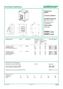 Verkonvaihtokytkin Sälzer - VERKONVAIHTOKYTKIN SÄLZER H406 1-0-2 4N 63A KOT. IP66