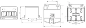 Haaroitusliitin Ouneva OTL - HAAROITUSLIITIN OUNEVA 3X25-150MM² AL/CU HARMAA