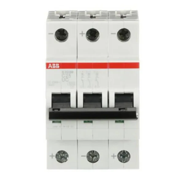 Johdonsuojakatkaisija ABB S200MUC 3-pole C-char. 25A