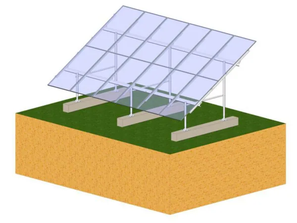 Maa-asennusteline Orima Solar Beeta ASENNUSTARVIKEPAKKAUS 12 PANEELIA BETONI