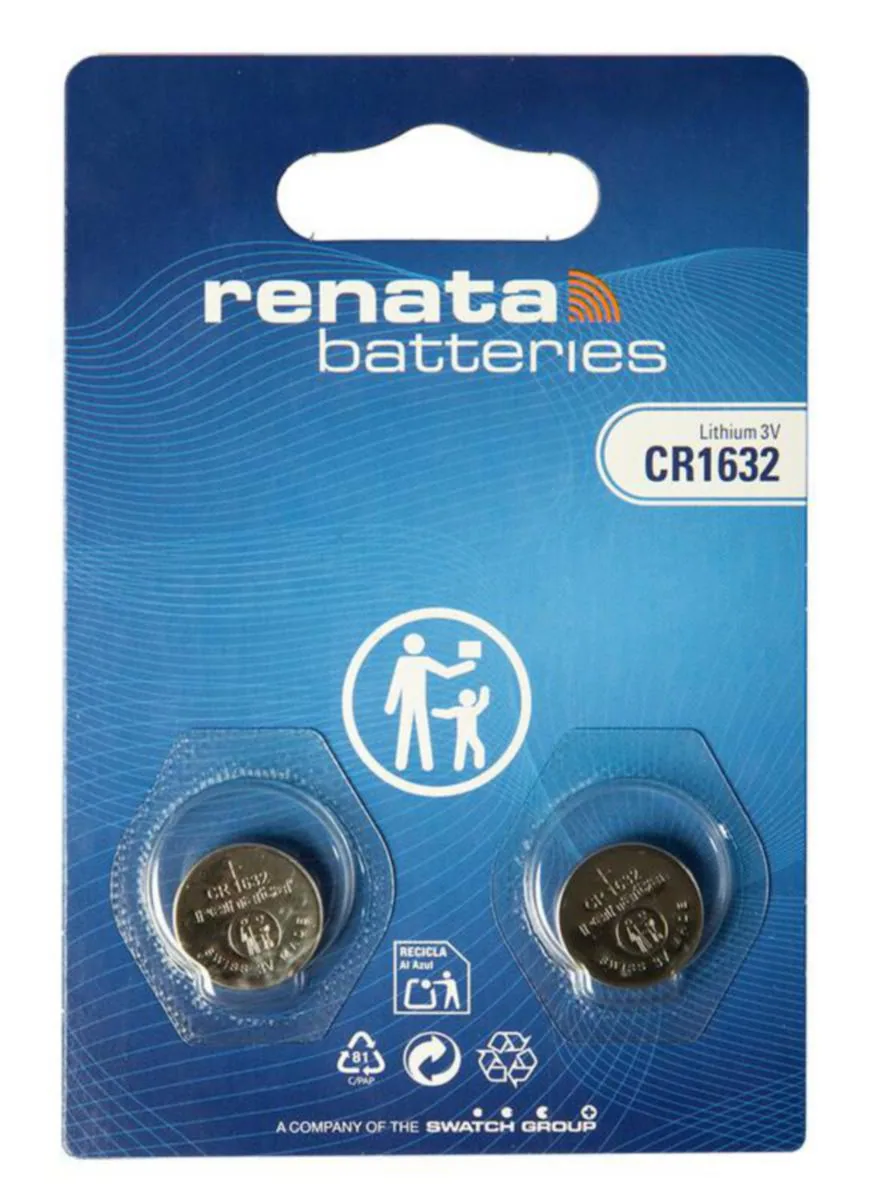Paristo nappi lithium Renata CR1632/BP2 3V/125MAH BLISTER