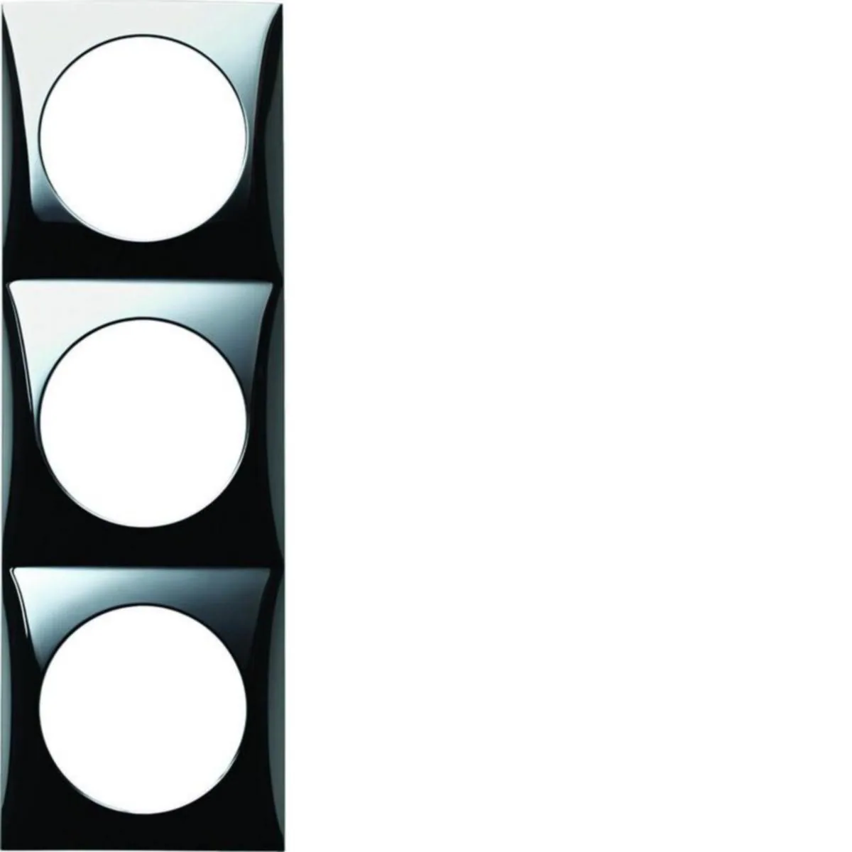 Peitelevy Hager Integro Flow 3f. CRO galv. glossy – kromi