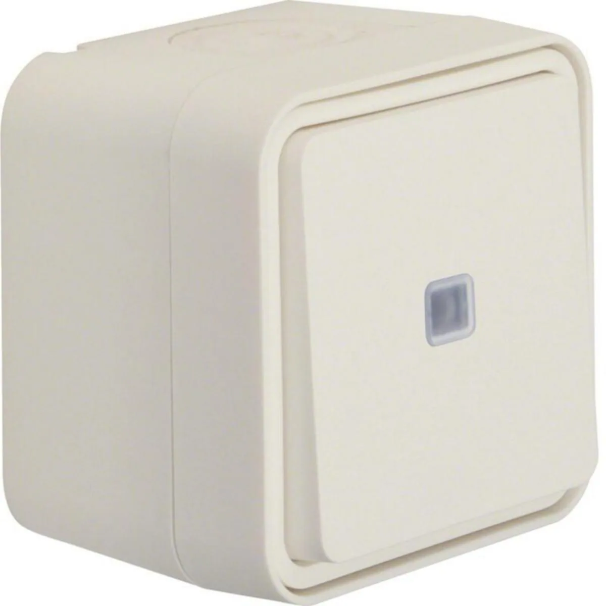 Kytkin Hager W.1 pinta 6 kontrollimerkkivalolla - KYTKIN W.1 6/10A/250V/IP55 LI-K PPJ VAL