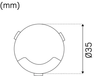 Seinävalaisin ulko Hide-a-lite Deco LED - UPPOASENNUSVALAISIN HIDEALITE DECO I 3000K 1.2W HAR