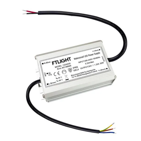 Elektroninen liitäntälaite FTLight IP65 24V, 30W