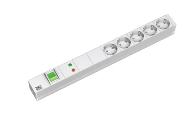 Jatkopistorasia Bachmann 19" PDU >1U, 5XPR+ YLIJ.+KYTK