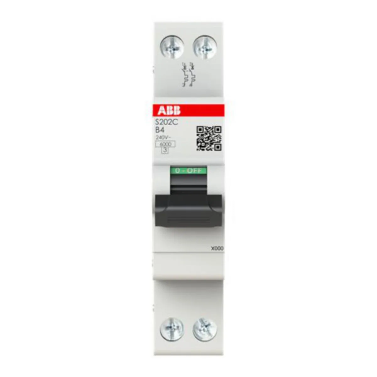 Johdonsuojakatkaisija ABB S200C 2P B 4A