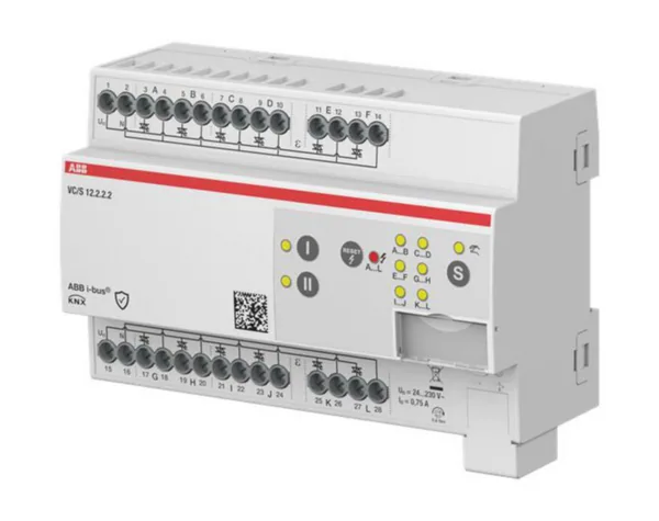 Lähtöyksikkö lämmitin KNX ABB Smart Buildings, 12-kan, 24-230VAC