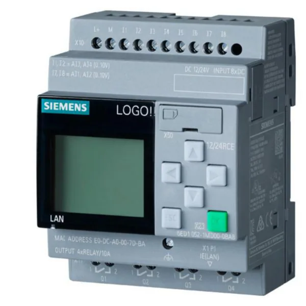 Ohjelmoitava rele Siemens LOGO! LOGO 12/24RCE 8 , V8.4