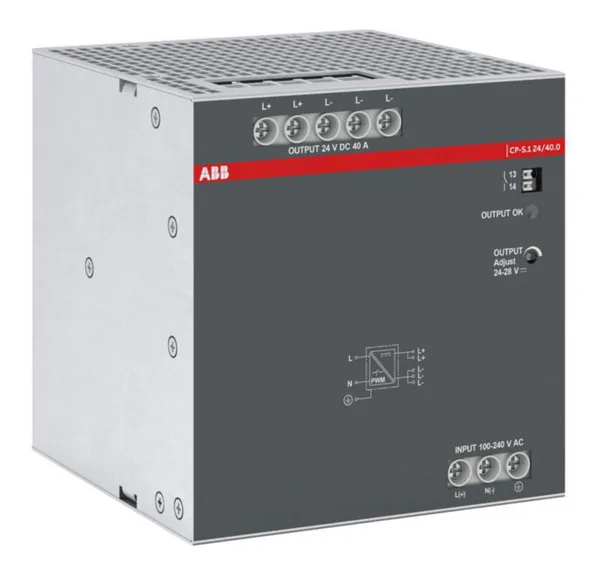 Teholähde ABB CP-S-sarja CP-S.1 24/40.0,LÄHTÖ:24VDC/40A