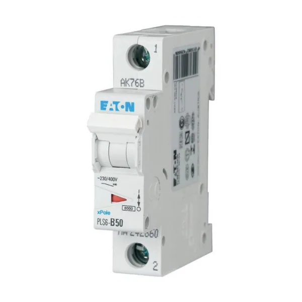 Johdonsuojakatkaisija Eaton Xpole PLS6-B50, 6KA 1-NAP. B 50A
