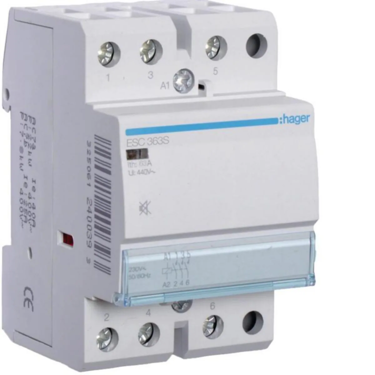 Kontaktori Hager Hurinaton ESC363S 3S 63A K.230V HUR