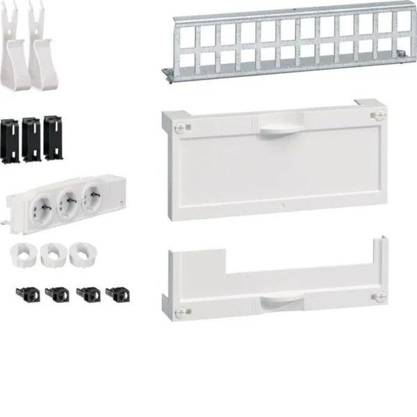 Liittimien kannatin Hager Univers UM00M5 24XRJ45 KEYSTONE+PR