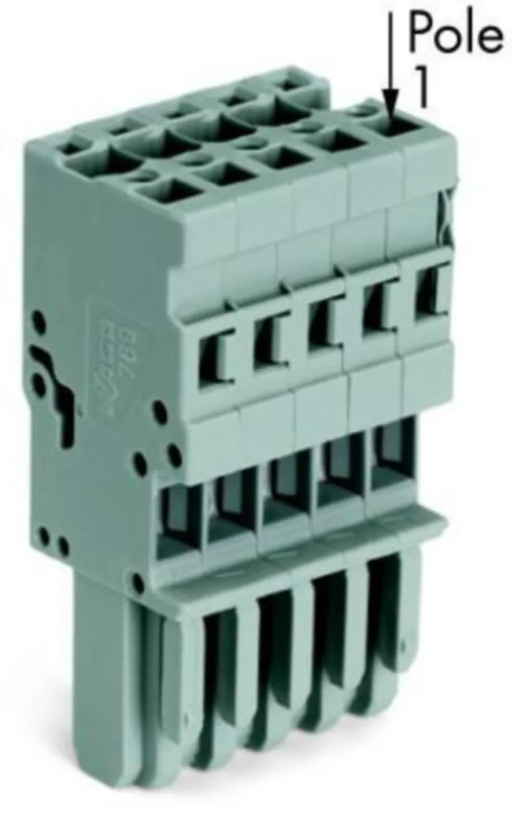 Pistoliitin Wago X-COM - PISTOLIITIN X-COM 6-NAP, 0.08-4MM2,NAARASLIITIN