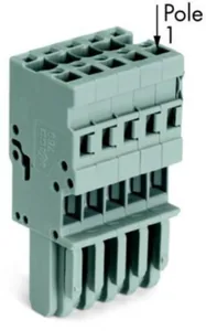 Pistoliitin Wago X-COM - PISTOLIITIN X-COM 6-NAP, 0.08-4MM2,NAARASLIITIN