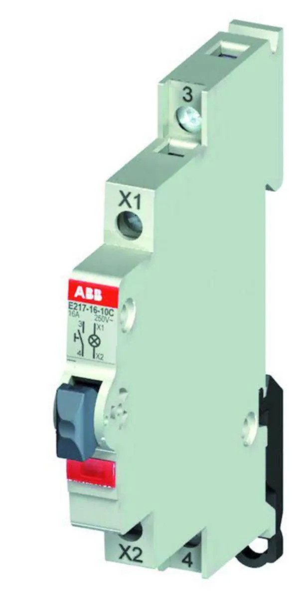 Askelpainike ABB E210 VIHREÄ 1A AC/DC – vihreä