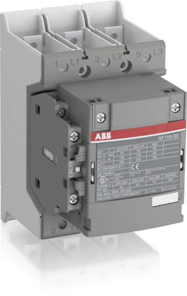 Kontaktori ABB 3-NAP. 55KW, 1S,1A 116A(AC-3