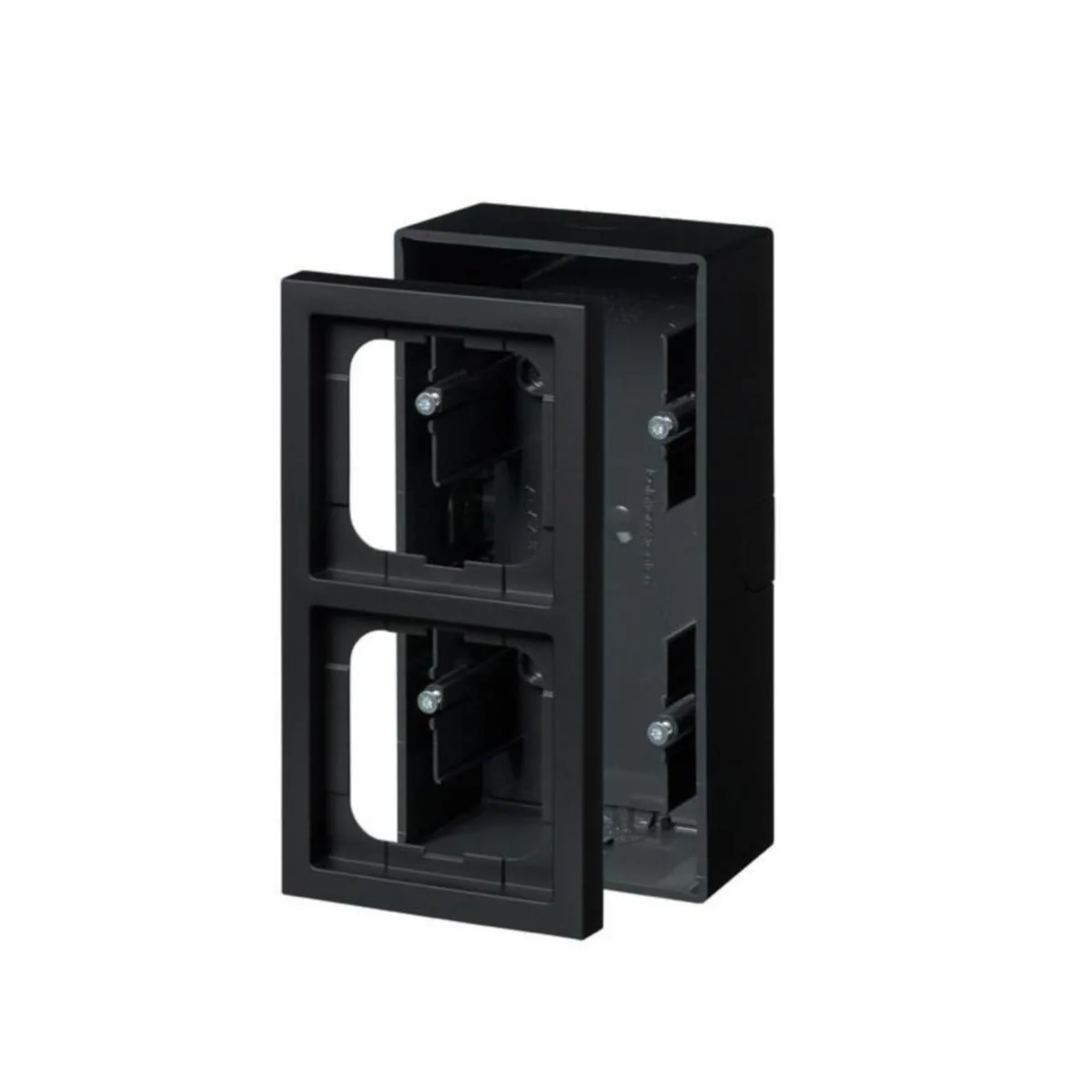 Pintakotelo ABB Impressivo 80mm 2OS/IP20 54/80MM MUS – musta