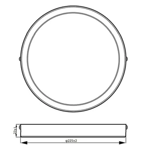 Alasvalo Philips Ledinaire SlimDownlight - ALASVALO LEDINAIRE 2000LM 830 19W ON/OFF D225