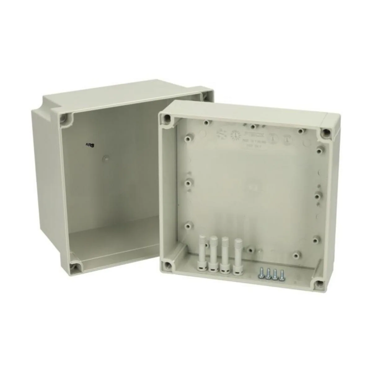 Asennuskotelo ABS Fibox MNX 180x180, ABS 175/150 HG