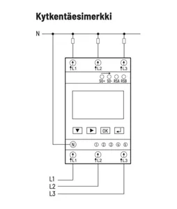 Energiamittari DIN Eltako Sarja 16 - ENERGIAMITTARI DIN 16 SARJA 3-V,3X100A,MID,SUORA,MODBUS