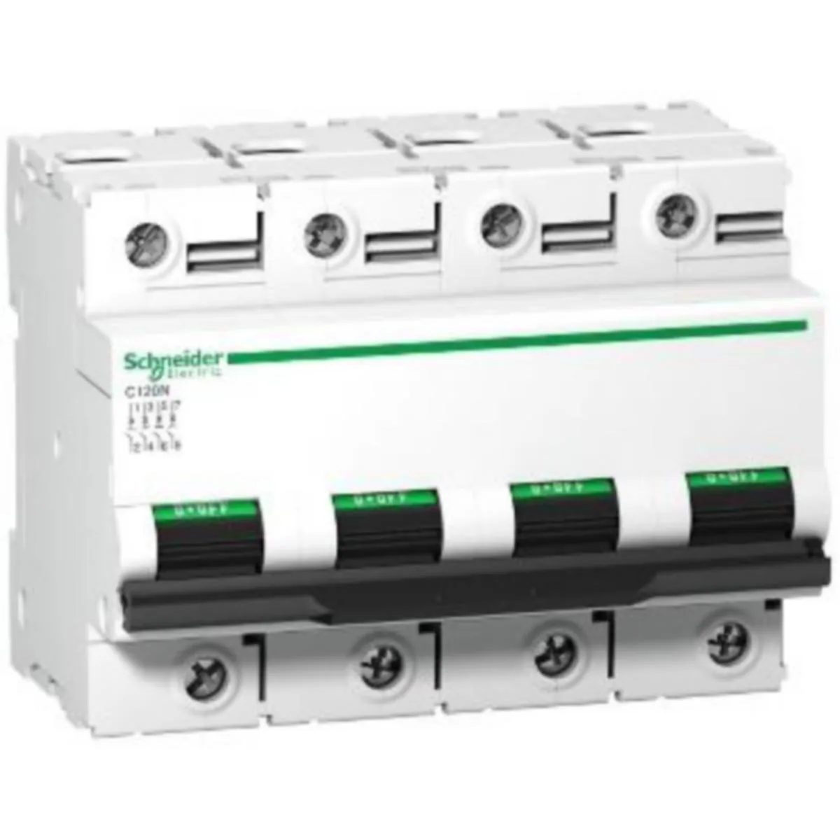 Johdonsuojakatkaisija Schneider Electric Acti 9 C120N JSK 4P C 63A 10KA