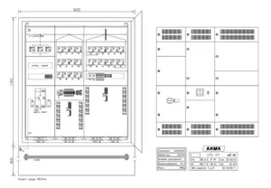 Latausjakokaappi UTU Ahma LJK, lähdöt 32A (VVSK) - LATAUSASEMAKESKUS AHMA LJK25324VX (160A/200A/250A)
