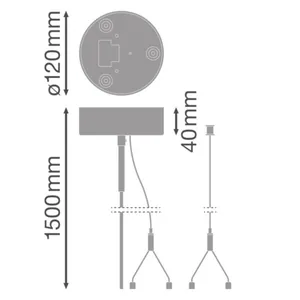 Mekaaninen lisätarvike Ledvance Linear IndiviLED - MEKAANINE LISÄTARVIKE LEDVANCE LN INV SUSPENSION KIT WT