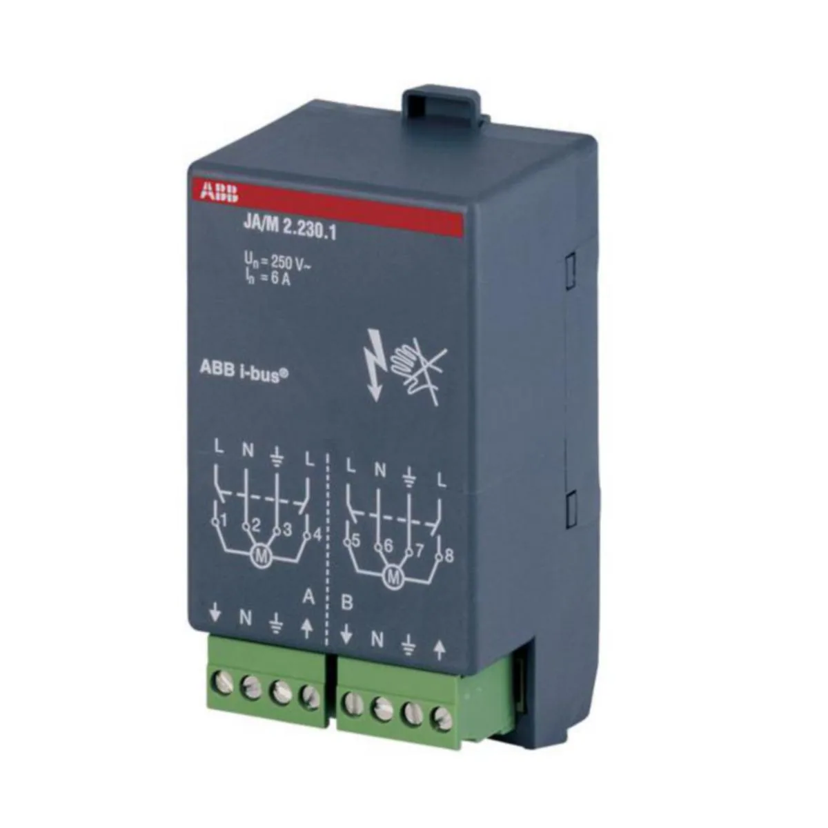 Ohjausyksikkö KNX ABB - OHJAUSYKSIKKÖ KNX ABB 230 VAC, 2 X 6 A VERHO