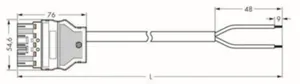 Toimilaitejohdot 2x1,5mm² Dali PVC uros/vapaa Winsta Wago - PISTOLIITINJOHTOSA WINSTA DALI 2-NAP UROS/VAPAA 2x1.5mm2 7m
