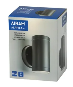 Seinävalaisin ulko Airam Alppila Double XL - SEINÄVAL ULKO ALPPILA DOUBLEXL IP44 2XGU10 GLC ANT
