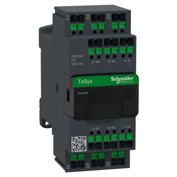 Apukontaktori Schneider Electric TeSys 3NO 2NC 3P 250V DC SNAP-IN