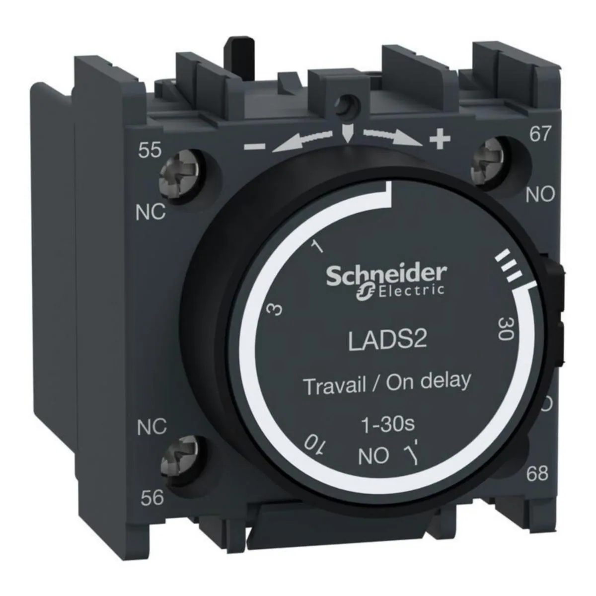 Apukosketin kontaktoreille Schneider Electric TeSys LAD - AJASTIN TESYS VETOHID. 1-30S. 1S+1A