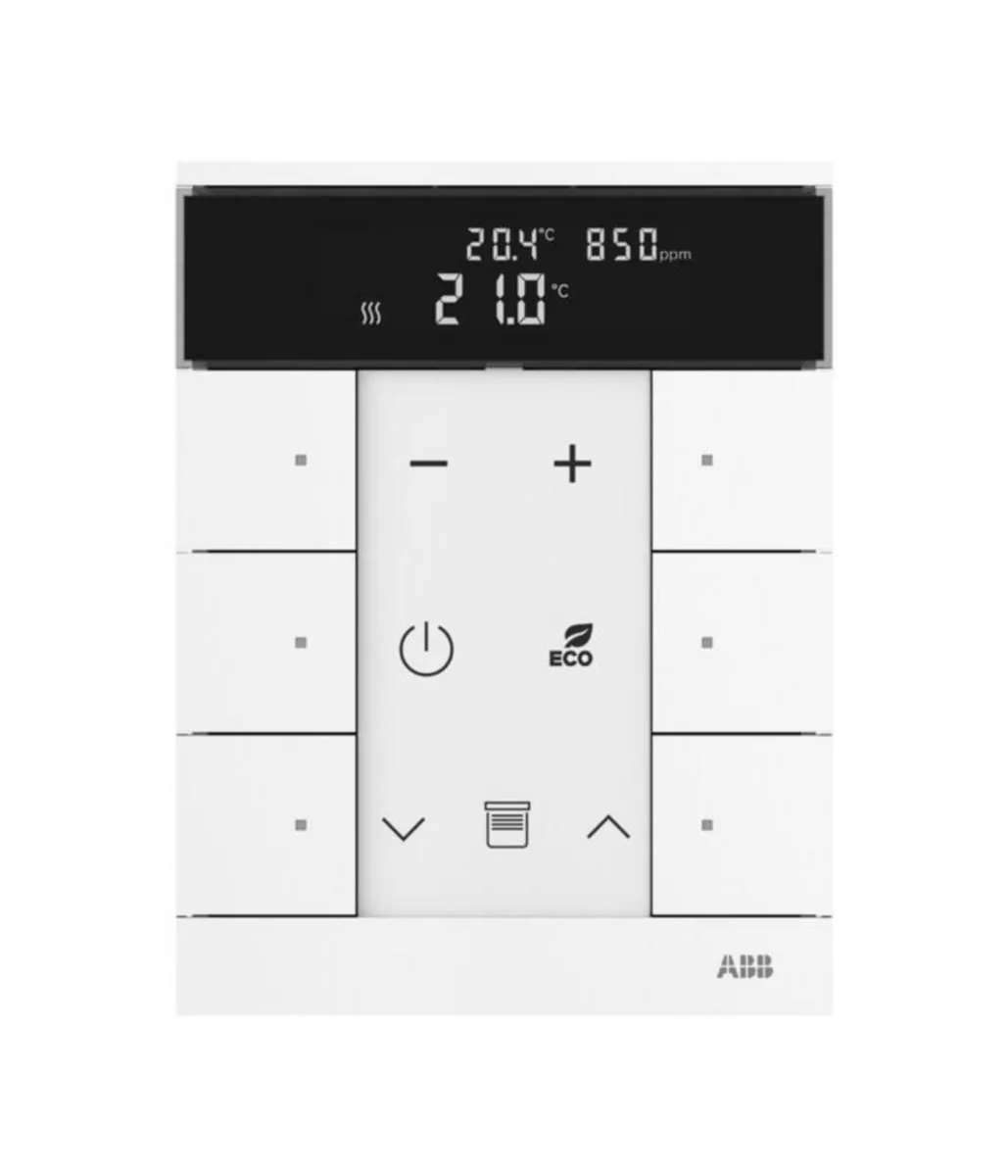 Huonetermostaatti ABB-free@home - HUONETERMOSTAATTI ABB FREEHOME 6-OS T CO2 RH VOC VAL