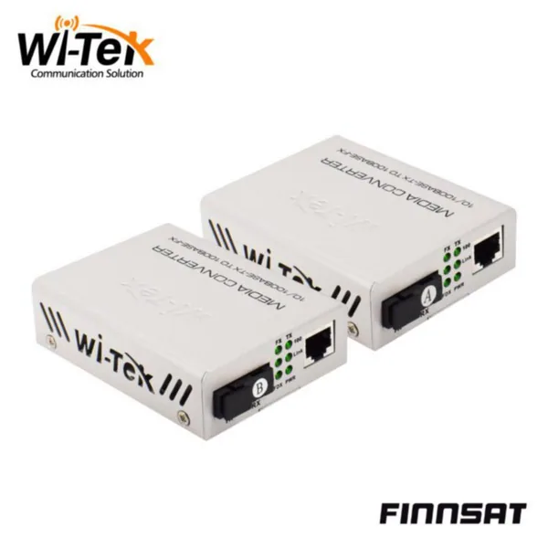 Mediamuunnin Wi-Tek TX/RX 25KM SC SM-RJ45 100MB