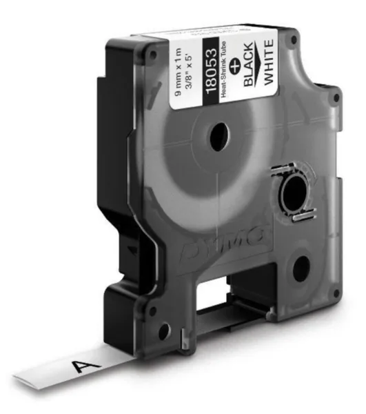 Merkintäkutisteletku Dymo Rhino MERKINTÄKUTISTELET 9mm MU TXT VALKOISELLA