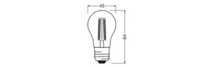 Pienkupulamppu Ledvance Performance Classic P - PIENKUPULAMPPU LEDVANCE CLP 5,9W/827 806LM E27 CL
