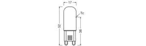 Pienoislamppu Osram Parathom Special - PIENOISLAMPPU OSRAM PIN 2,6W/827 320LM G9 GL